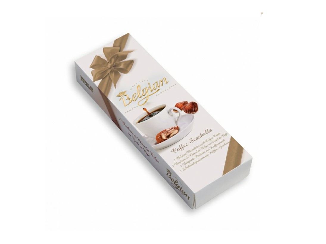 Belgian pralines with coffee